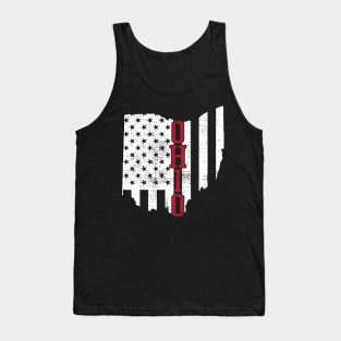 4th Of July Ohio State USA US Flag States Vintage Tank Top